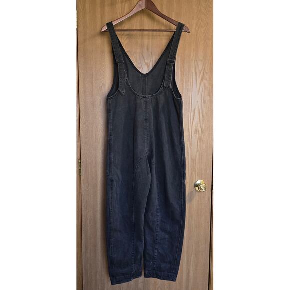 Free People We The Free High Roller Denim Overalls Jumpsuit - Picture 3 of 15